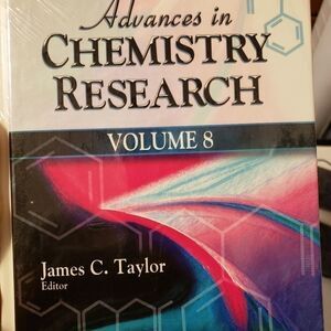 𝅺advances in Chemistry research hardcover book  volume 8